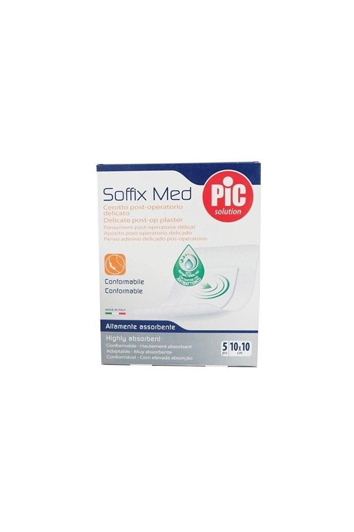 Soffixmed Yoğun Emici Pedli Steril Yara Örtüsü 10cmx10cm 5'li