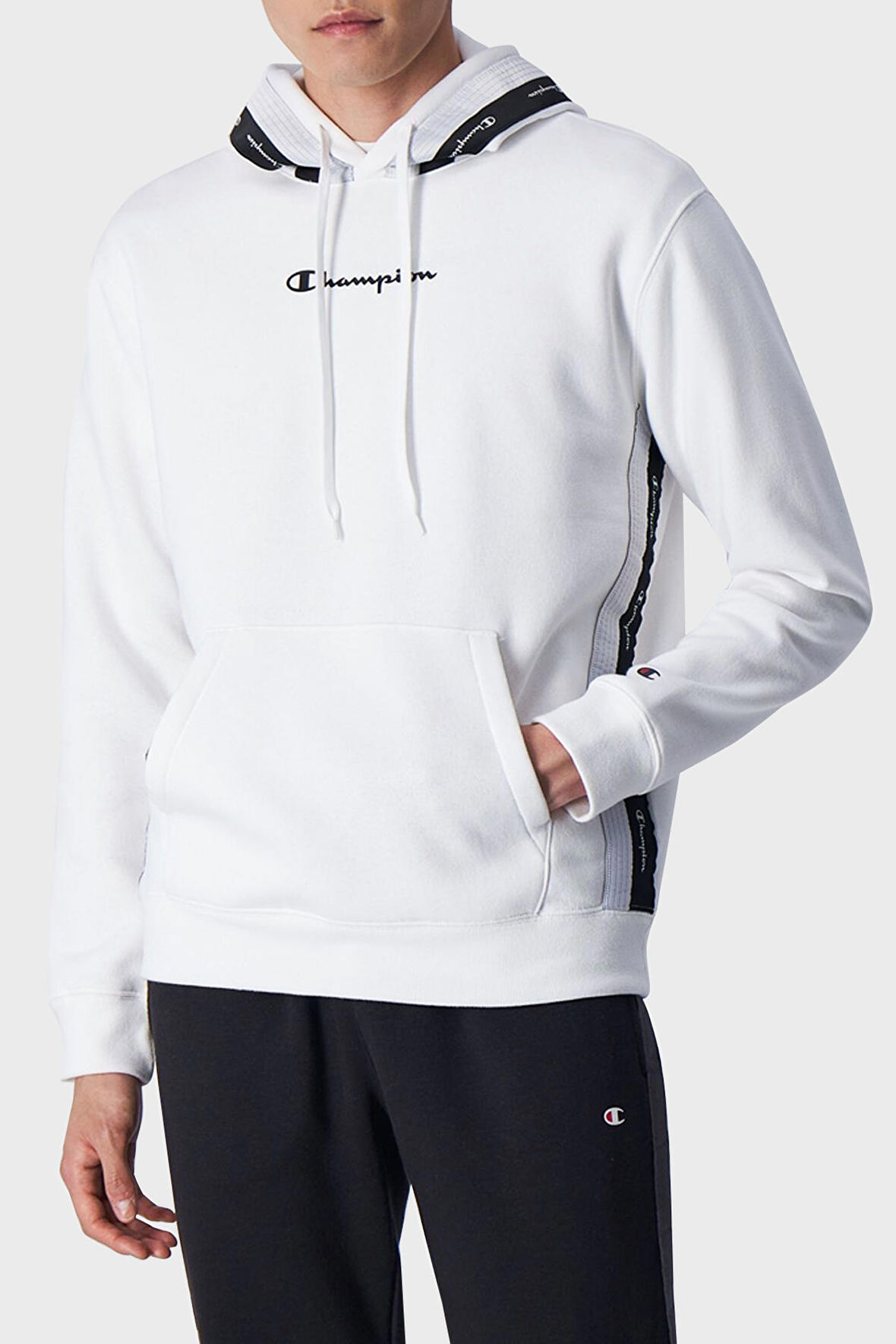 Champion Erkek Sweat 219092 WHT WW001