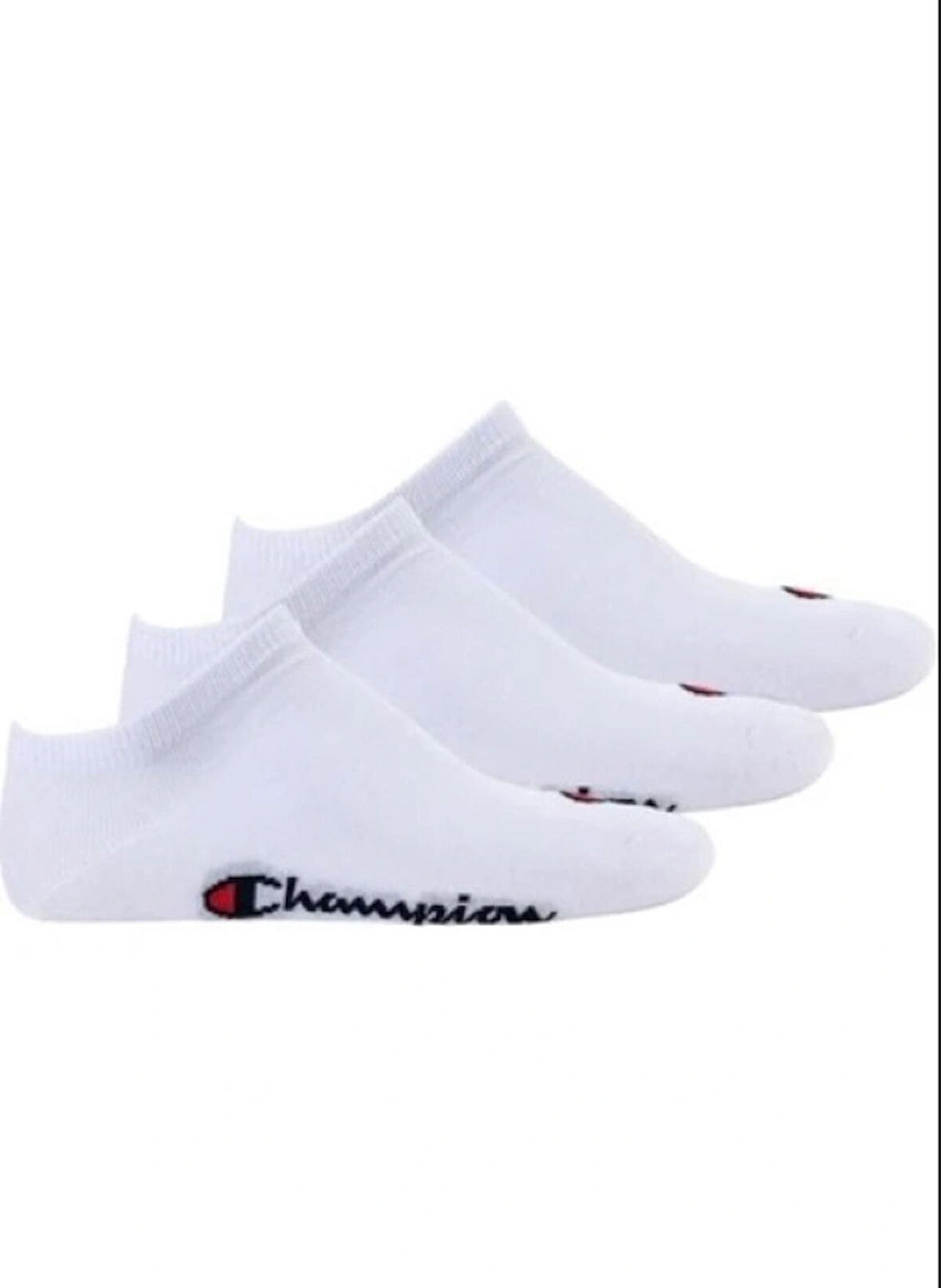 Champion Unisex Socken, 3 Paar - Sneaker Socken  Basic Schwarz