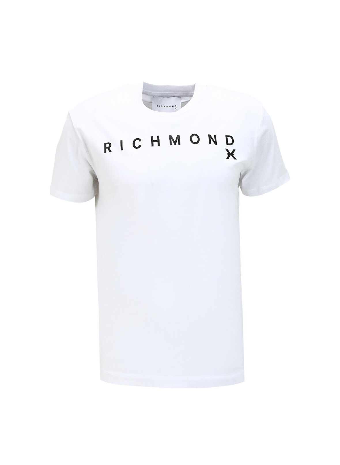 John Richmond Bisiklet Yaka Beyaz Erkek T-Shirt UMA23082TS