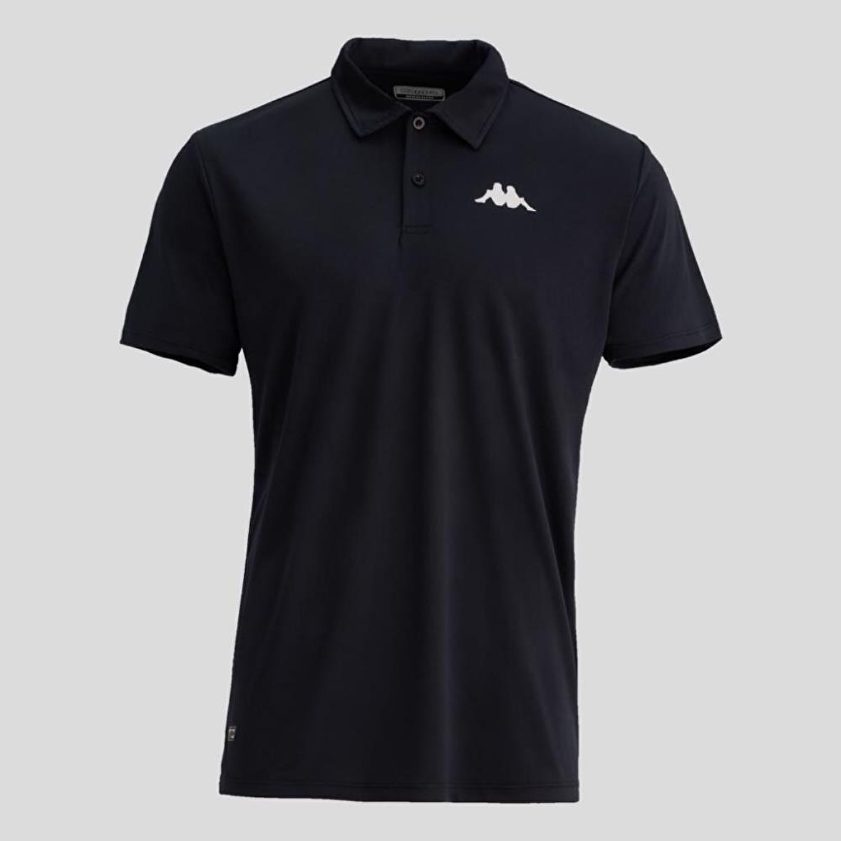 Kappa Kombat Poly Polo Erkek Siyah Regular Fit Polo Yaka Tişört 331D53W-005