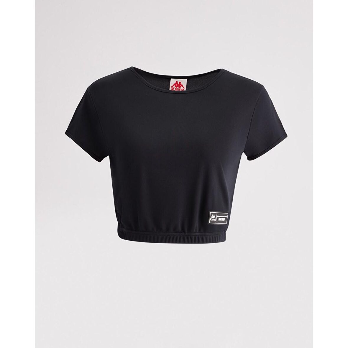 Kappa 321F4Sw005 W Authentic Tier1 Lamara Bisiklet Yaka Regular Fit Düz Siyah Kadın T-Shirt
