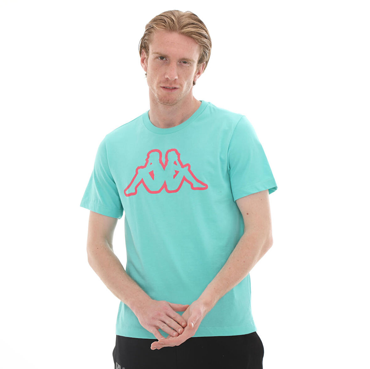 331G2IW-471 Kappa Logo Rossı M Tk Erkek T-Shirt Mavi