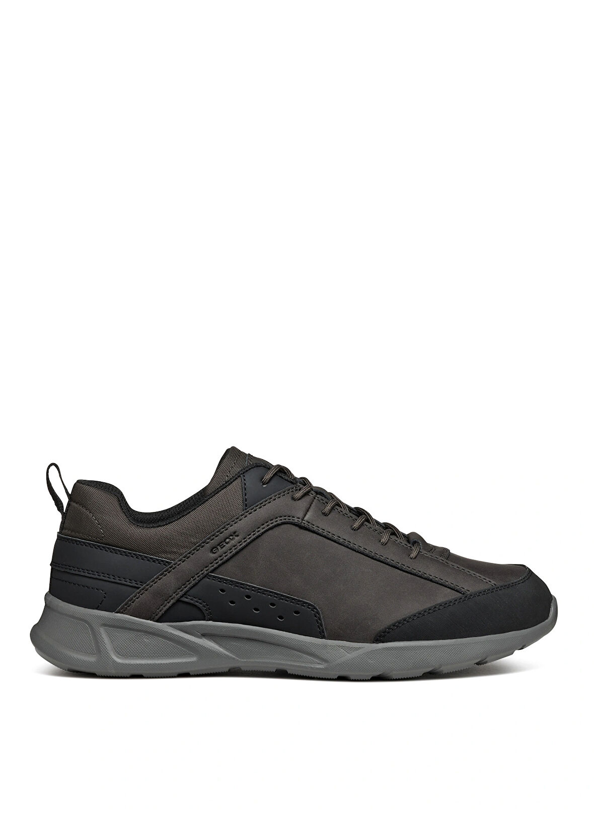 Geox Koyu Kahve - Siyah Erkek Sneaker U SANZIO C - NBK SYNT.LEA