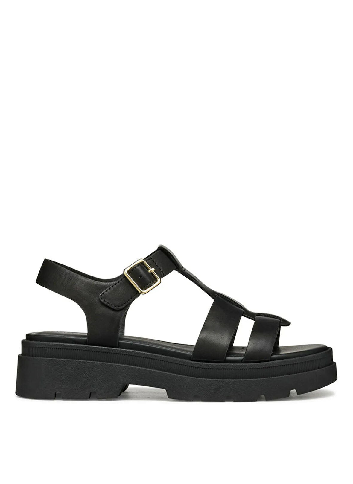 Geox Deri Siyah Kadın Sandalet D55YVB