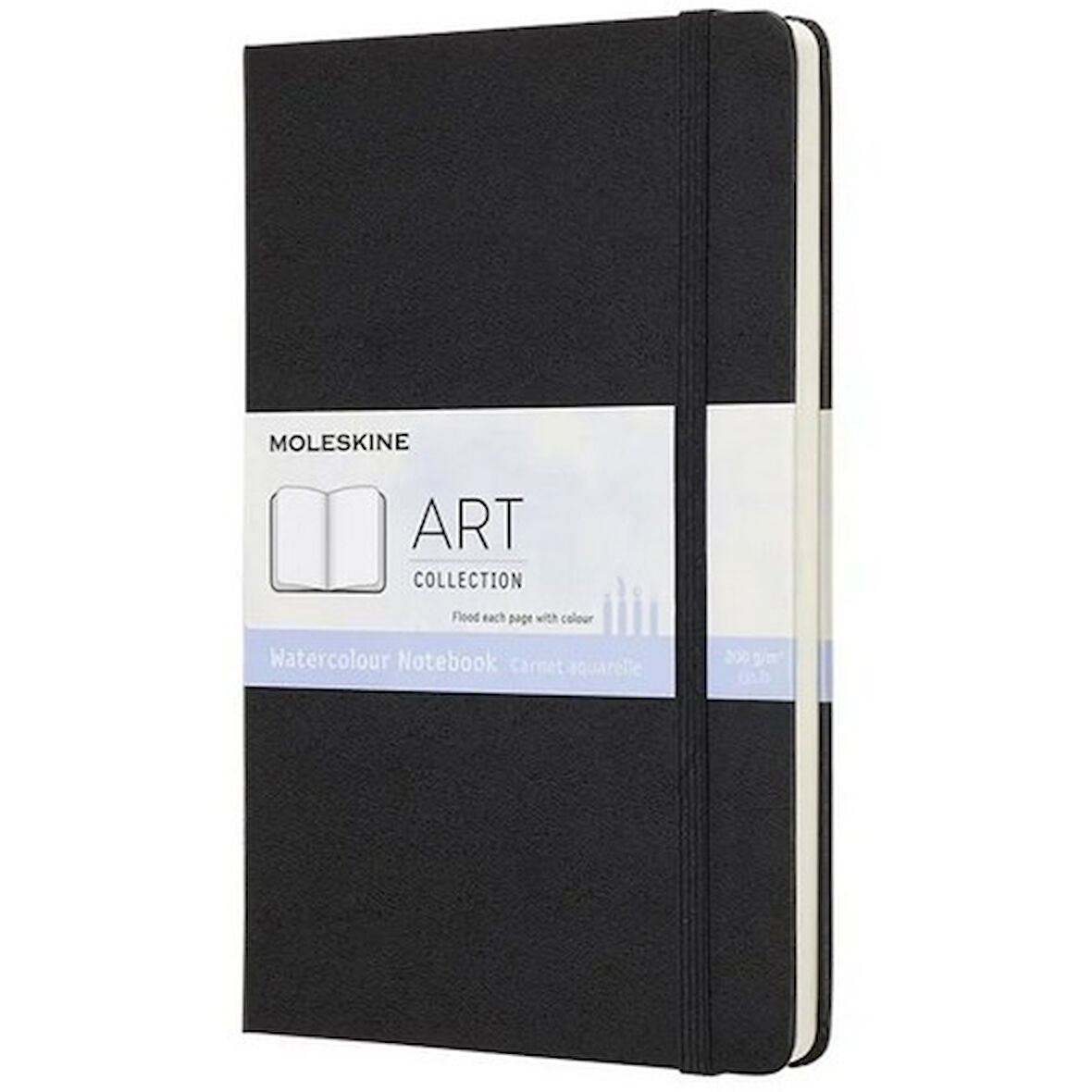 Moleskine Sert Kapak Suluboya Defteri Siyah (13x21) - 5635