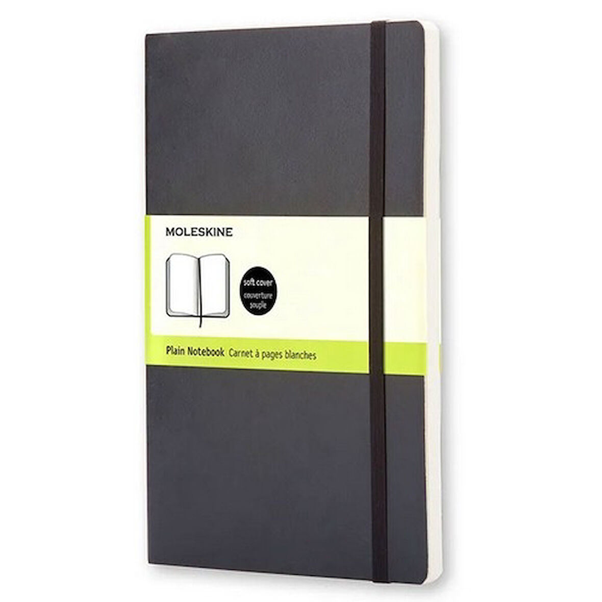 Moleskine Yumuşak Kapak Expanded Defter Siyah (Çizgisiz - 13x21)