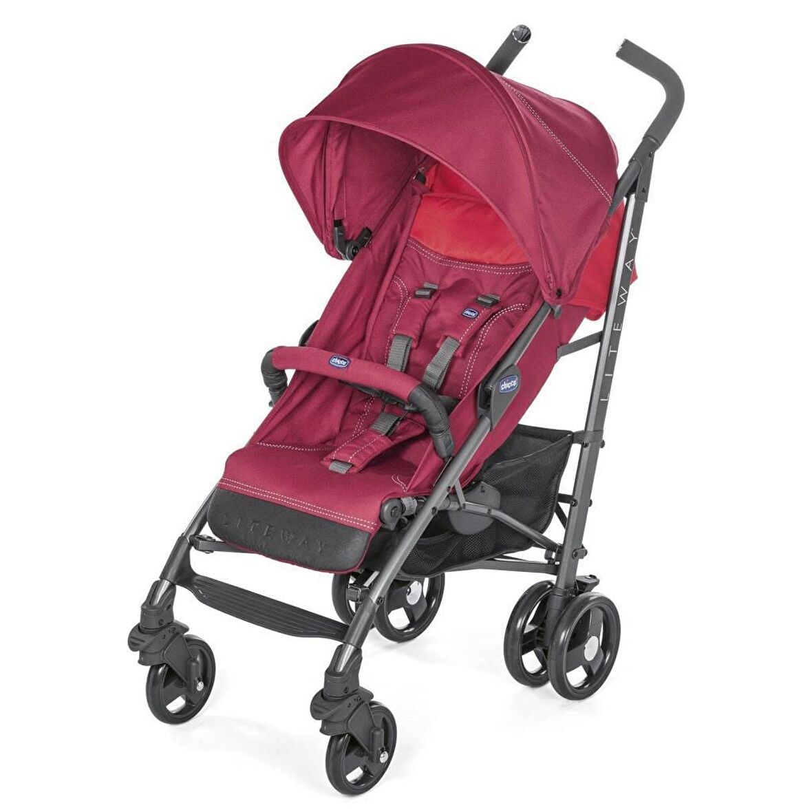 CHICCO LITE WAY 3 TOP BASTON BEBEK ARABASı - KıRMıZı