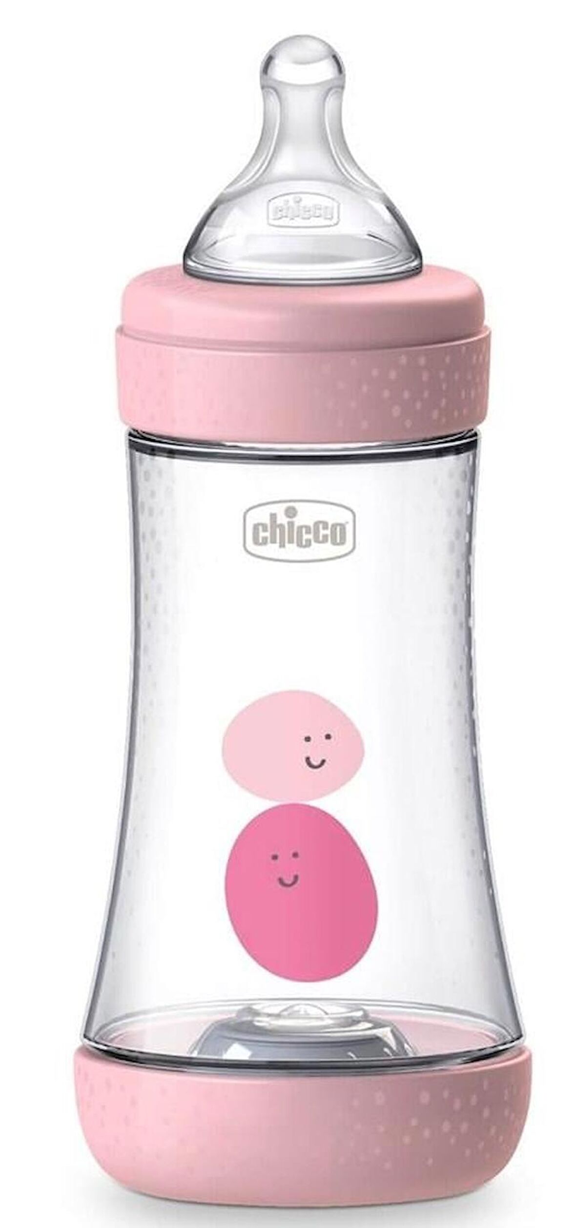 Chicco Perfect5 Antikolik PP Orta Akış Biberon 240 ml - Pembe