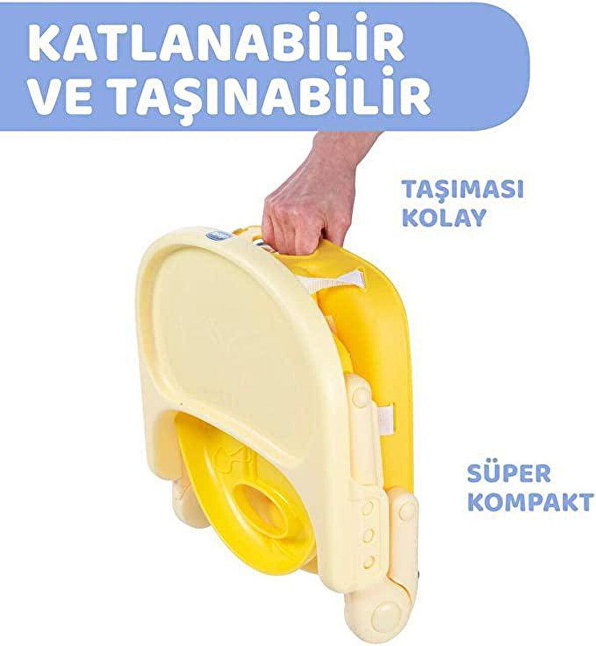 Chicco Pocket Snack Katlanır Portatif Mama Sandalyesi Sarı 