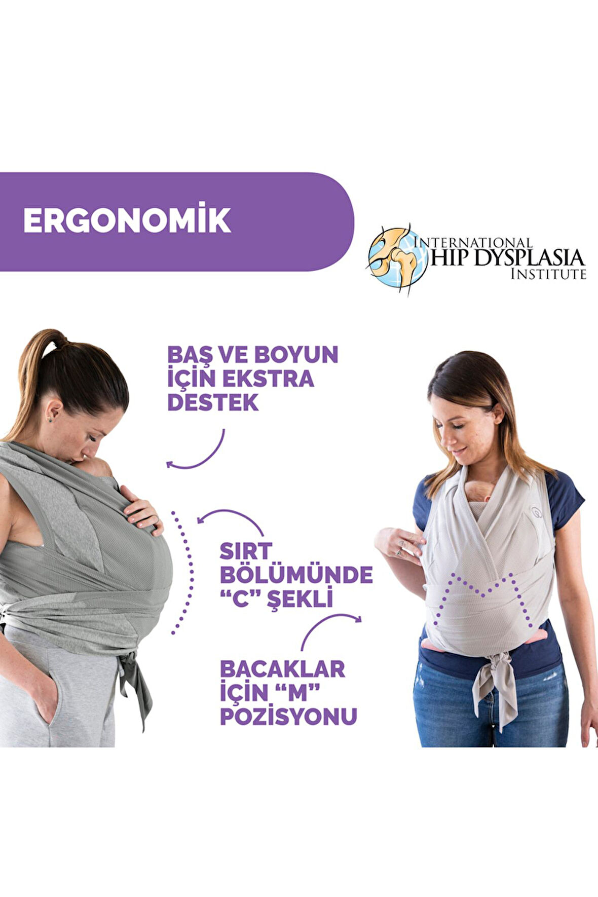 Chicco Boppy Comfyhug Kanguru Frost