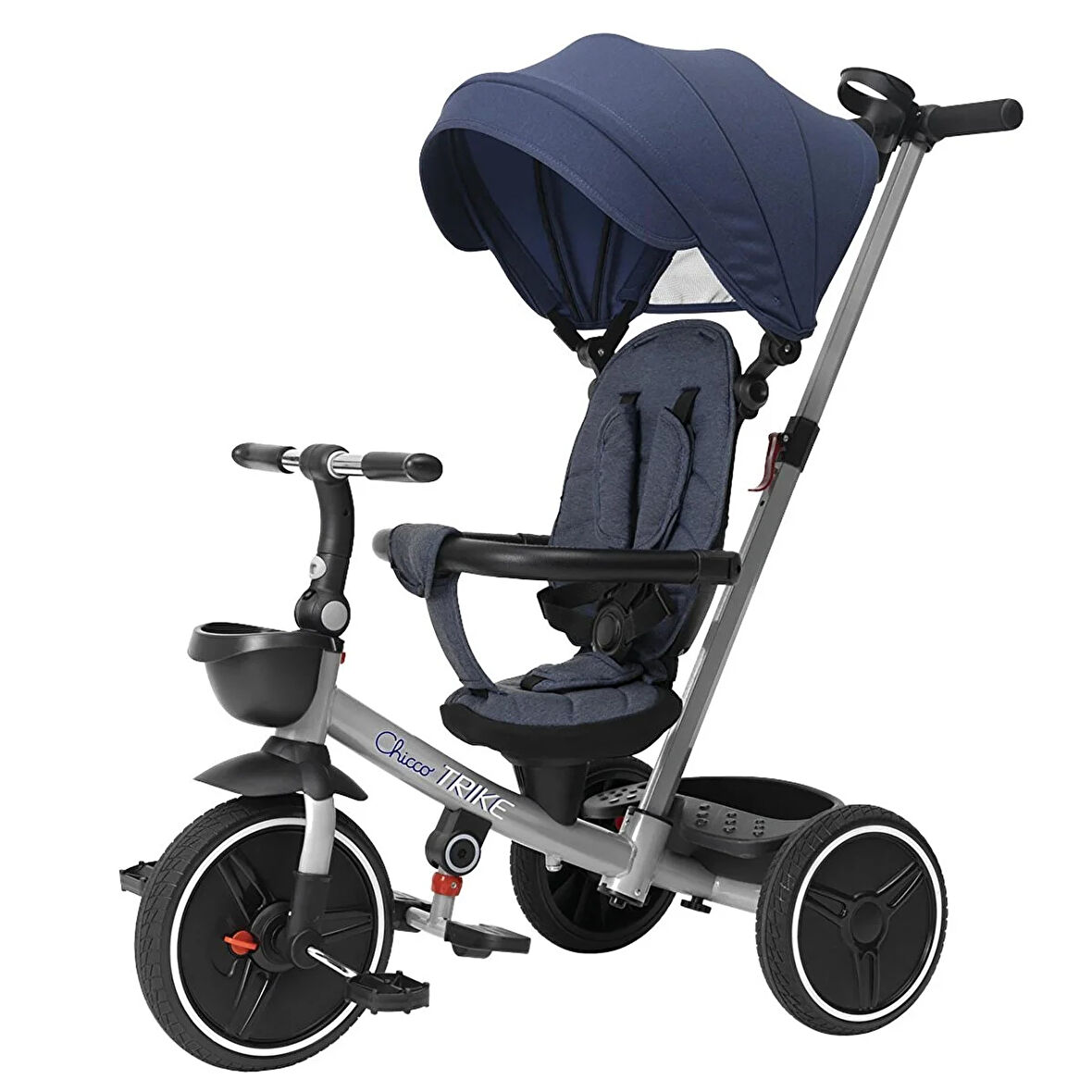 Chicco 4 in 1 Katlanabilir Üç Tekerlekli Ebeveyn Kontrollü Bisiklet