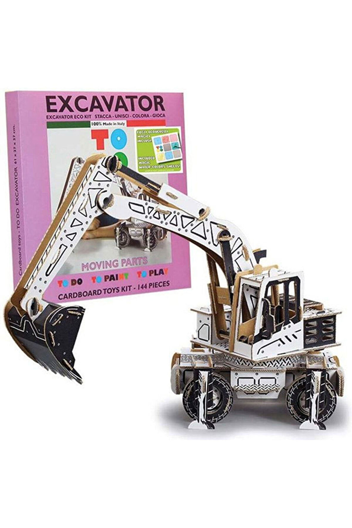 Excavator 3D Boyanabilir Maket Ex6019