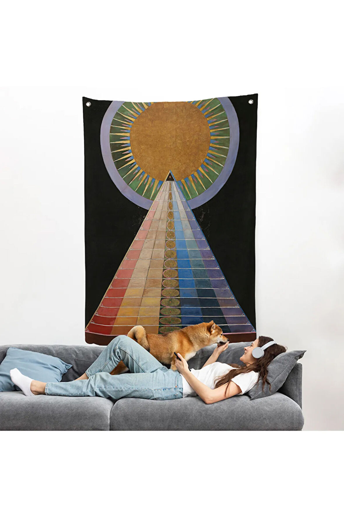 Hilma af Klint - Altarpiece, Grup X, Sayı 1 Duvar Örtüsü-8058