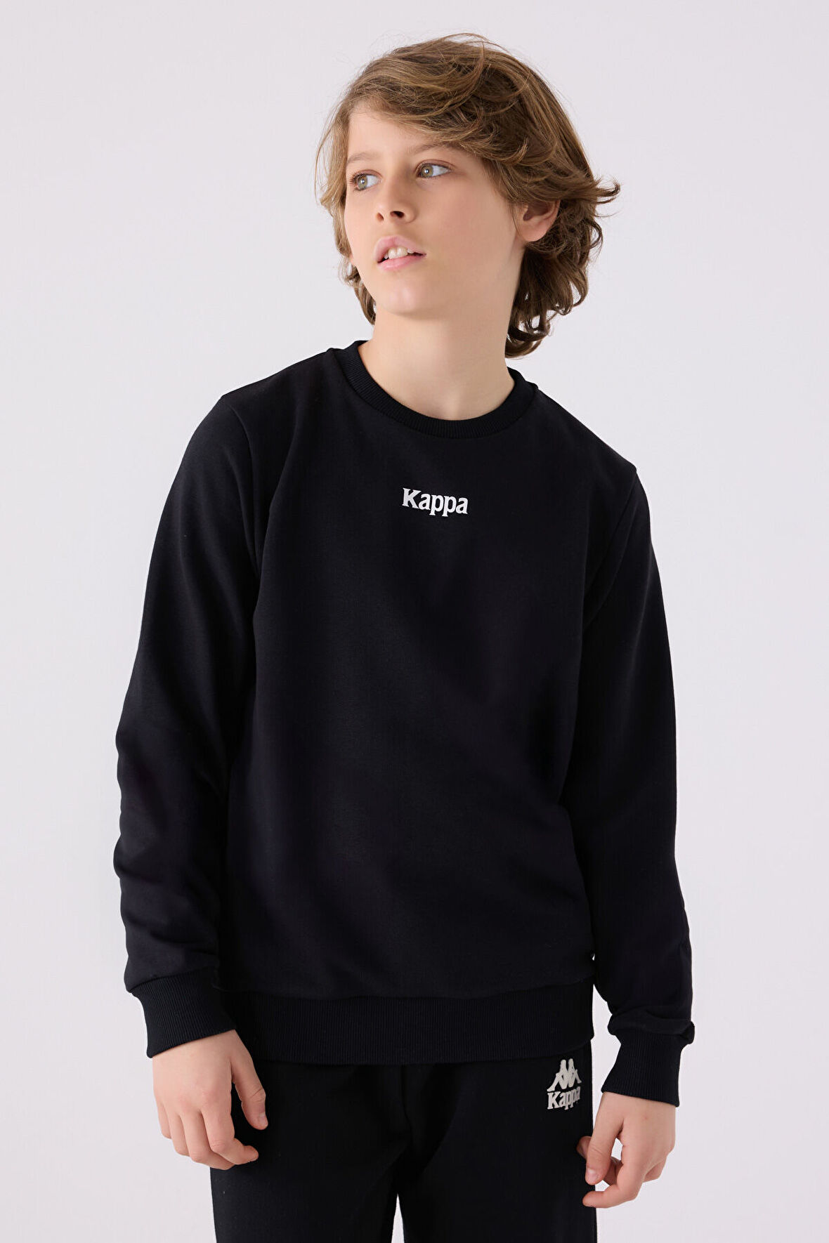 Kappa Çocuk Sweatshirt 361U7VW Siyah