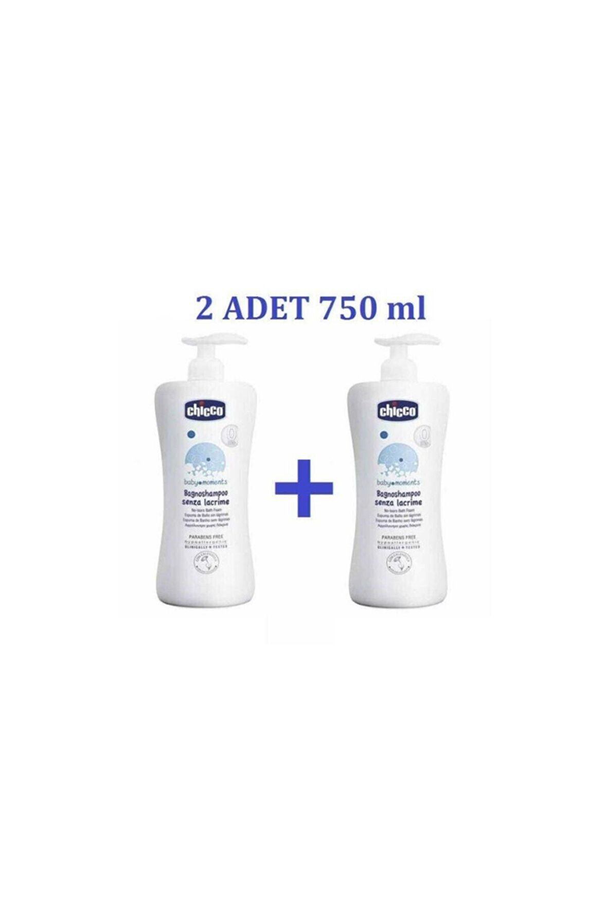 Chicco Baby Moments Göz Yakmayan Saç ve Vücut Şampuanı 2x750 ml