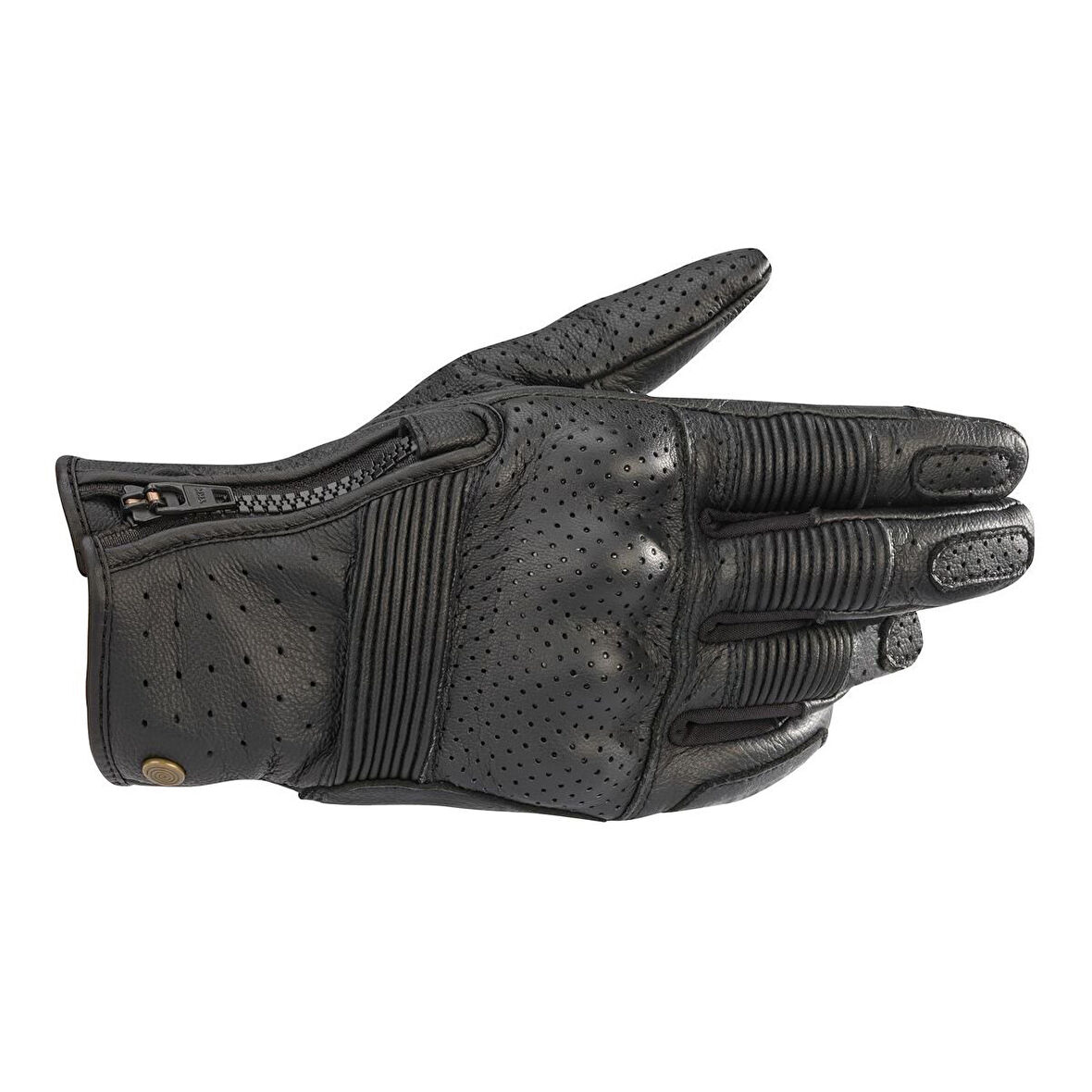 Alpinestars Rayburn V2 Korumalı Deri Motosiklet Eldiveni Siyah