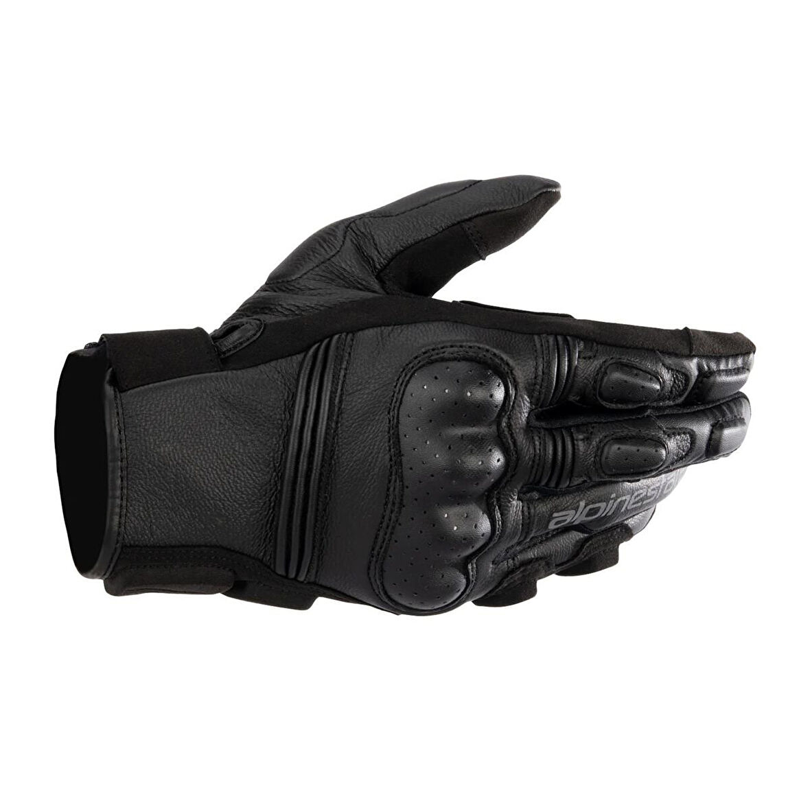 Alpinestars Stella Phenom Deri Korumalı Kadın Motosiklet Eldiveni Siyah