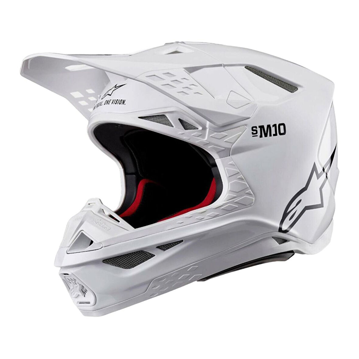 Alpinestars Supertech M10 Off-Road Kaskı Beyaz  Siyah
