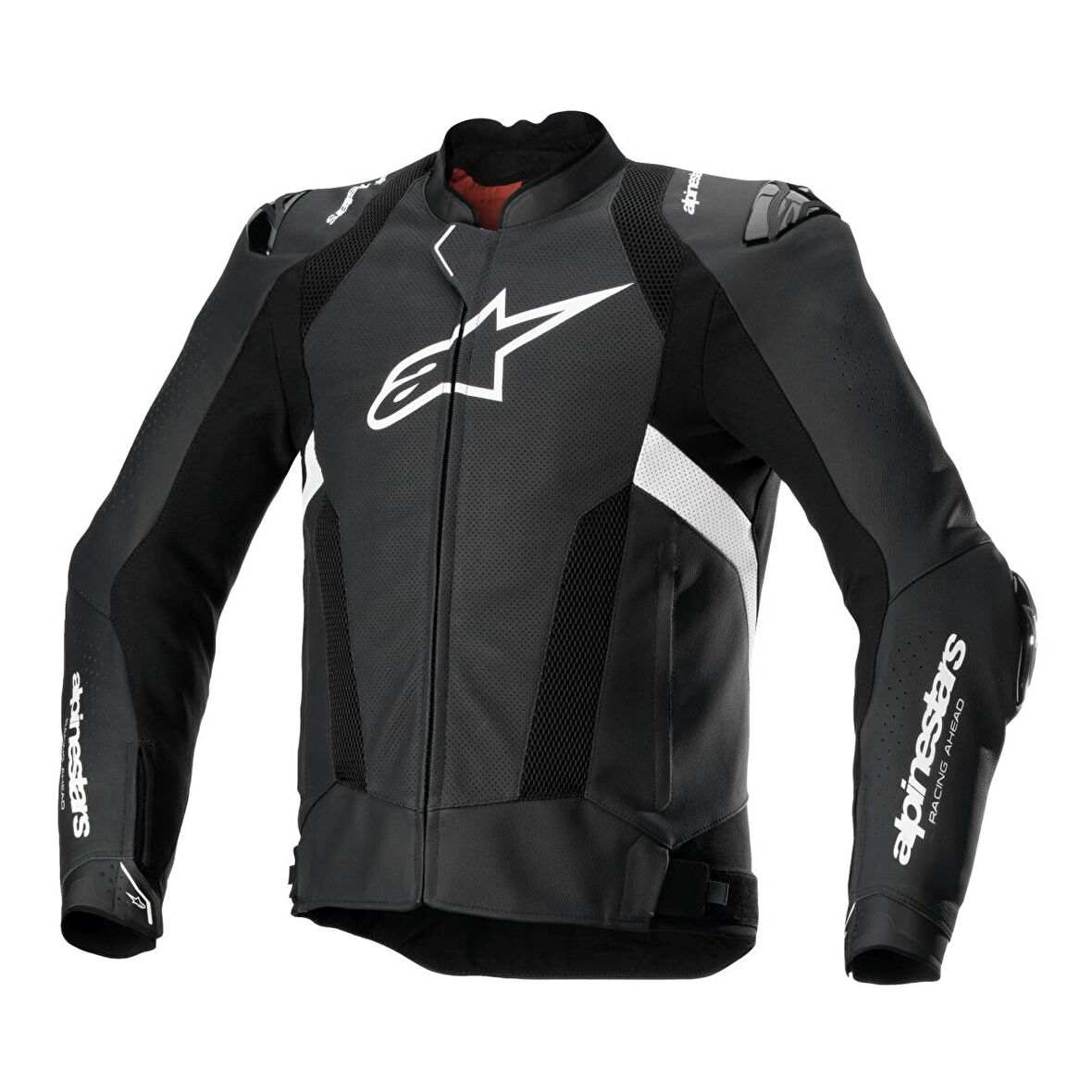 Alpinestars Missile V3 Airflow Deri Korumalı Motosiklet Montu Siyah  Beyaz
