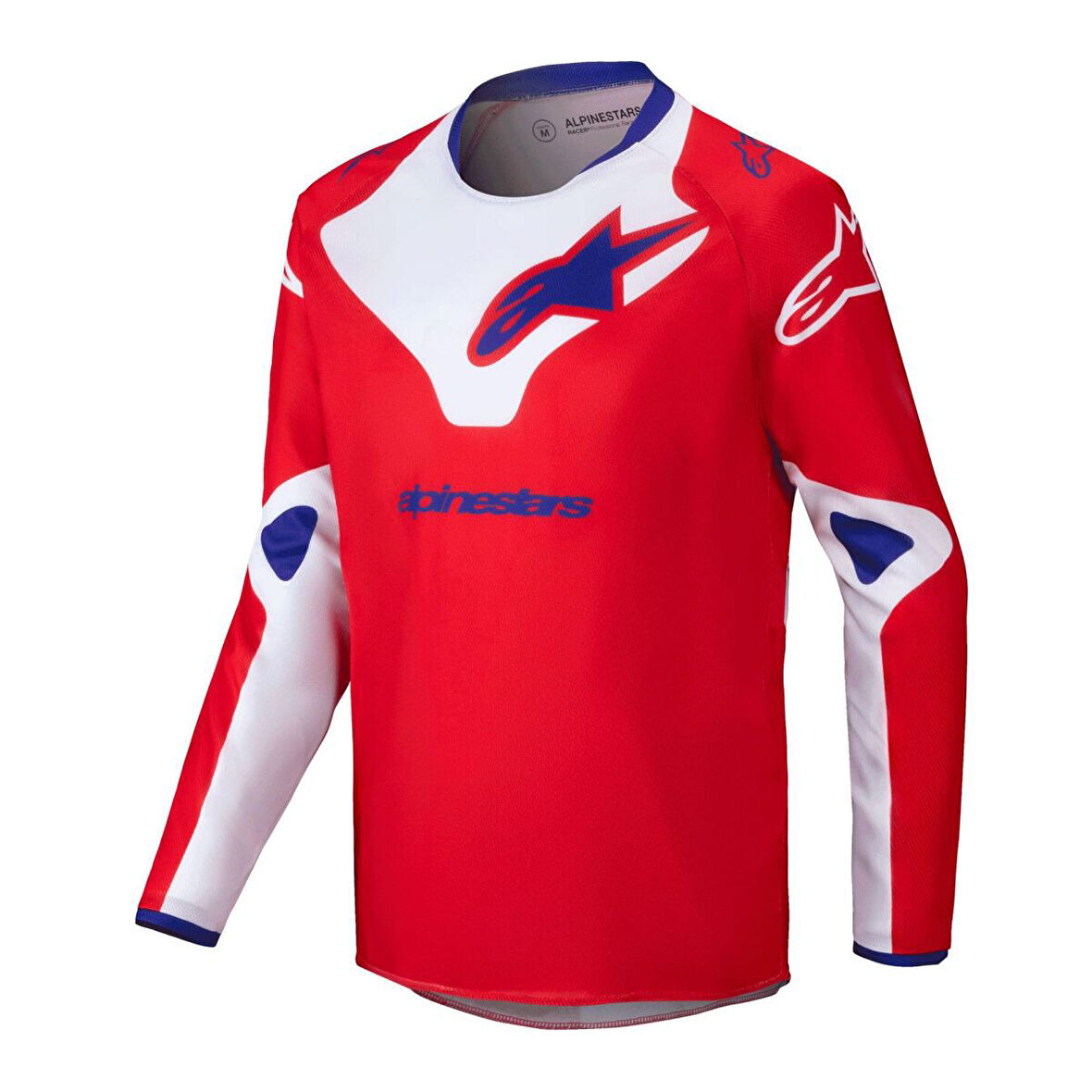 Alpinestars Youth Racer Veil Off-Road Genç Motosiklet Jerseyi Kırmızı  Beyaz  Mavi