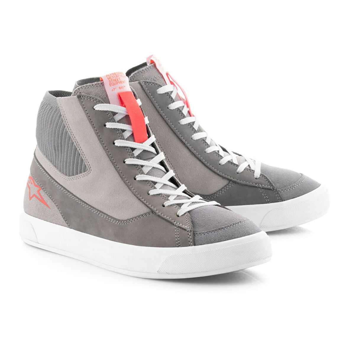 Alpinestars Stated Korumalı Motosiklet Botu Gri  Kırmızı