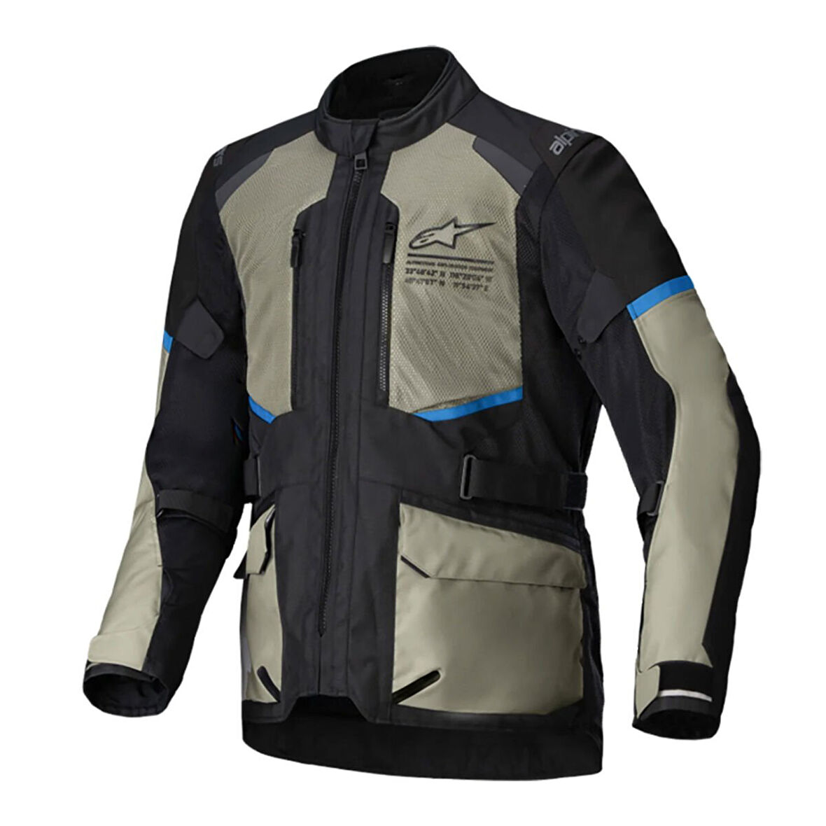 Alpinestars Andes Air Drystar Korumalı Motosiklet Montu Gri  Siyah