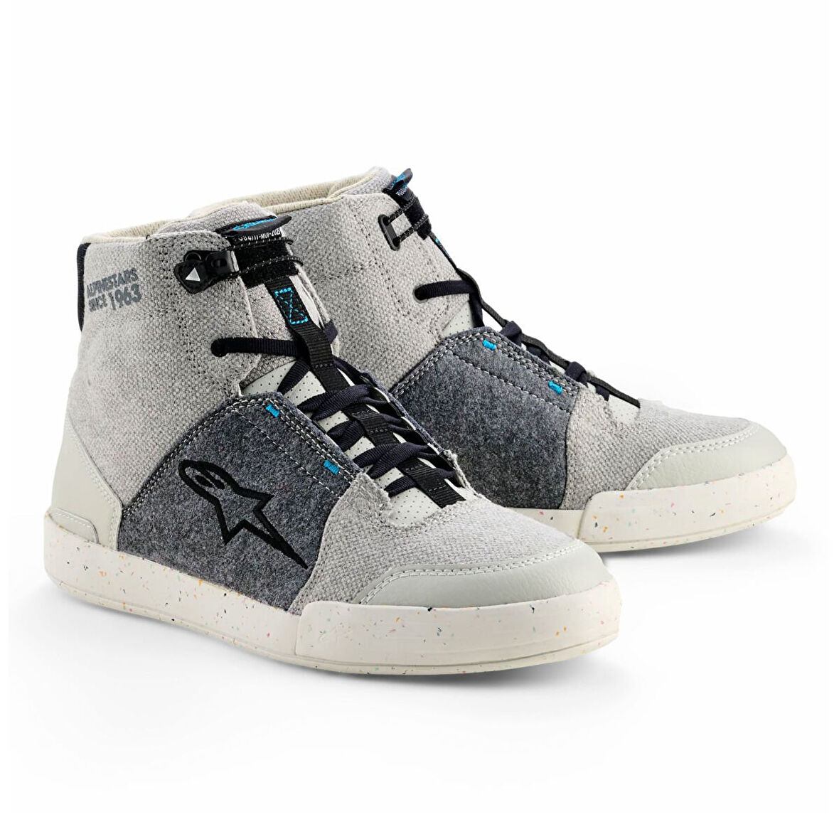 Alpinestars Circal Korumalı Motosiklet Botu Gri  Siyah  Mavi