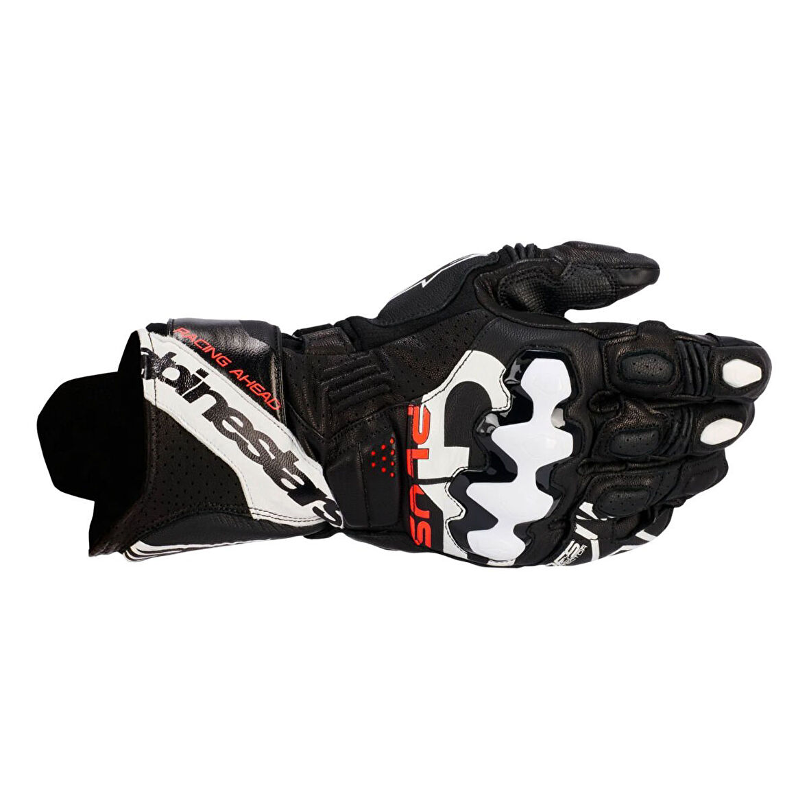 Alpinestars GP PLUS R V3 Korumalı Deri Motosiklet Eldiveni Siyah  Beyaz