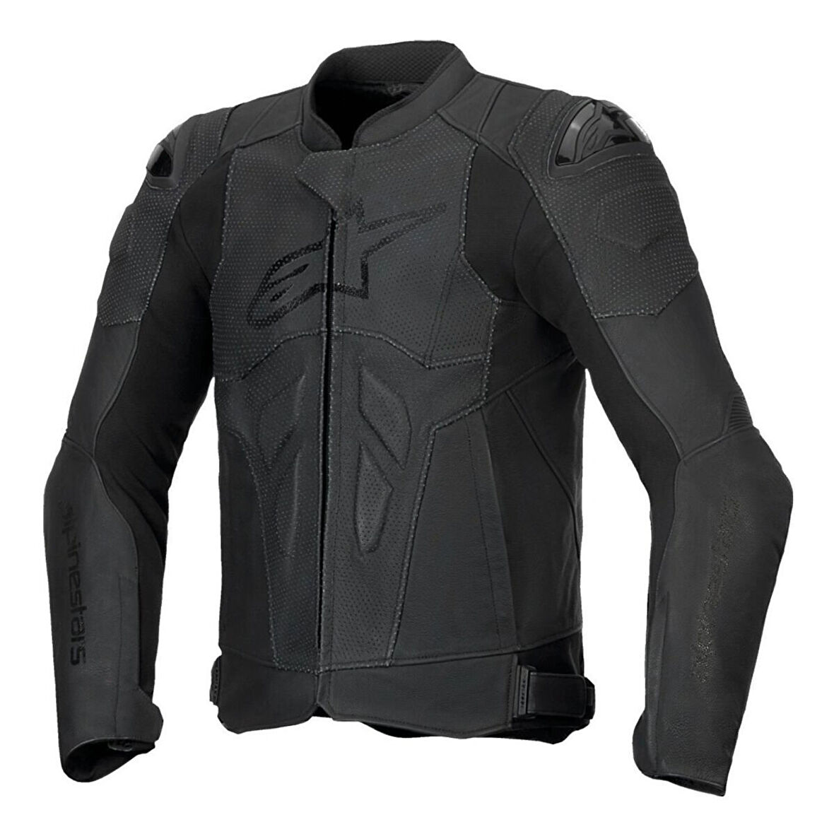 Alpinestars Dusk Airflow Korumalı Deri Motosiklet Montu Siyah  Siyah
