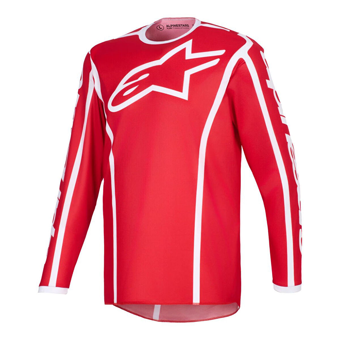 Alpinestars Fluid Apex Off-Road Motosiklet Jerseyi Kırmızı  Beyaz