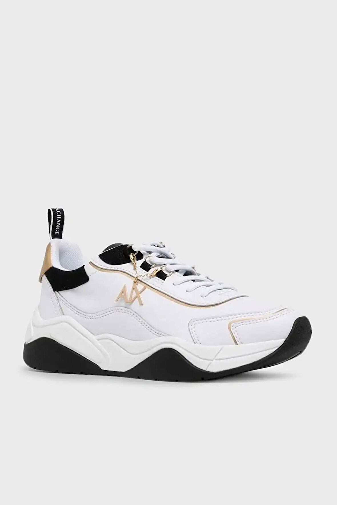 Kadın Armani Exchange Kalın Tabanlı Sneaker Ayakkabı - Beyaz | 36,5