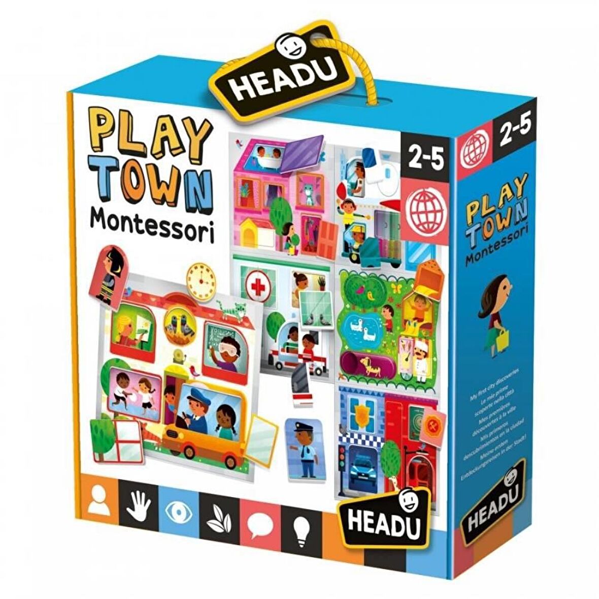 Headu Baby Play Town Oyun Montessori 2-5 Yaş