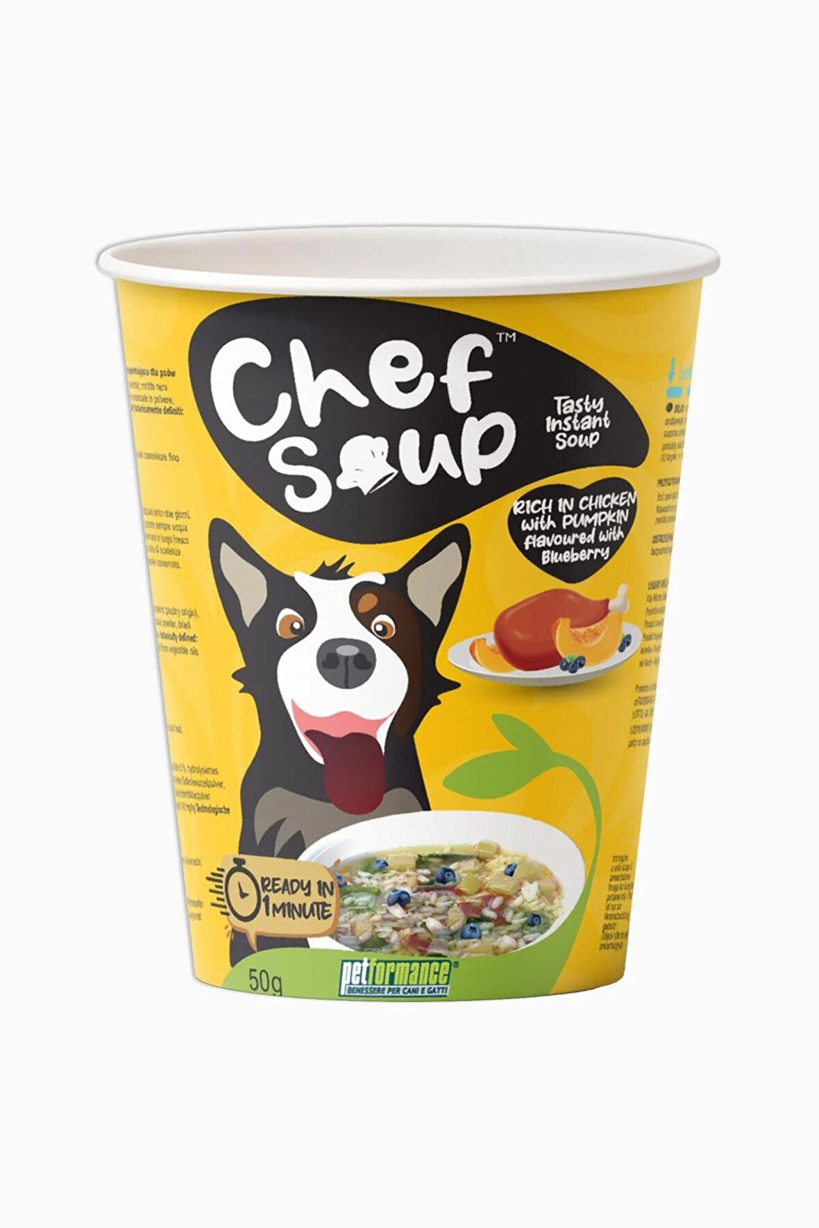 Chef Soup Tavuk, Yaban Mersini ve Bal Kabaklı Hazır Çorba 50 Gr