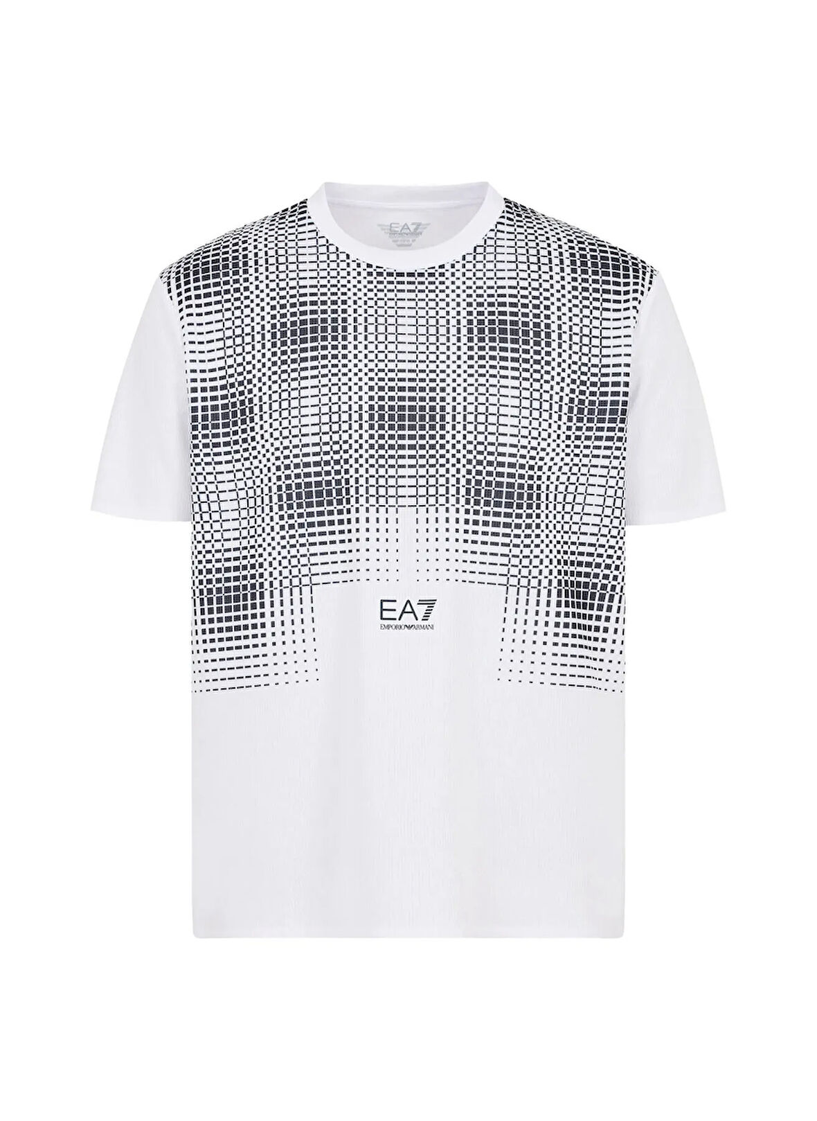 EA7 Bisiklet Yaka Beyaz Erkek T-Shirt TENNIS PRO TEE GRAPHIC