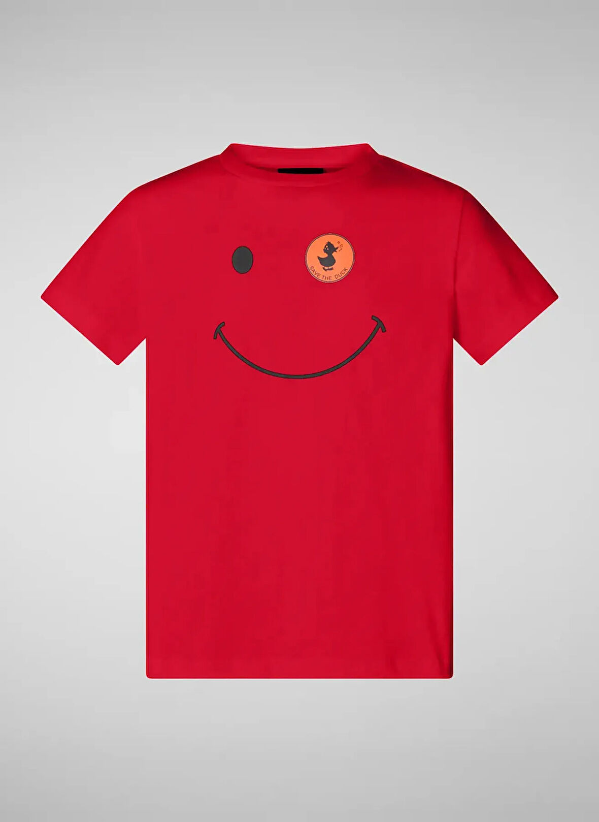 Save The Duck Baskılı Kırmızı Kız Çocuk T-Shirt ASA