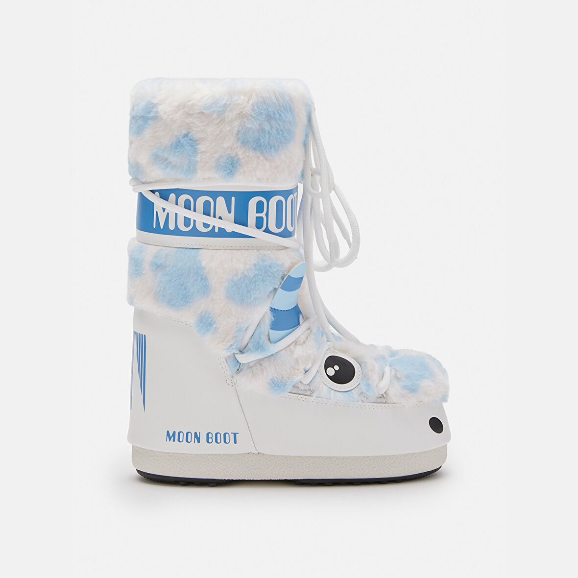 Kız Çocuk - Genç Bot (Kar) 80D3400260-AF19 Moon Boot Icon Yeti Faux Fur White/Light Blue (23-26)