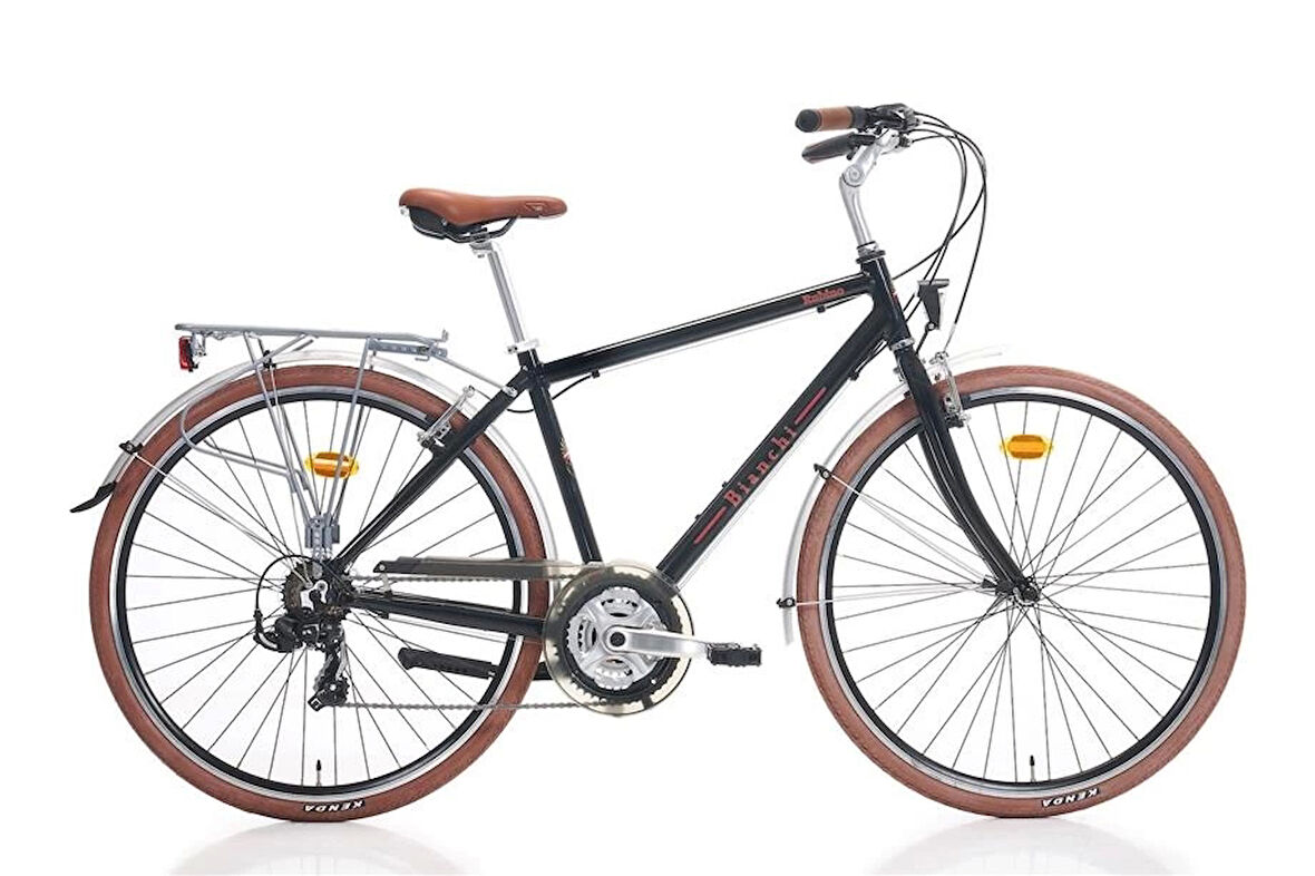 BIANCHI RUBINO ERKEK ŞEHİR BİSİKLETİ 470H V 28 JANT 21 VİTES BLACK GLOSSY