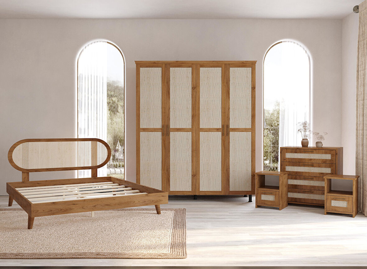 Padova Ceviz Hazeran Yatak Odası Seti