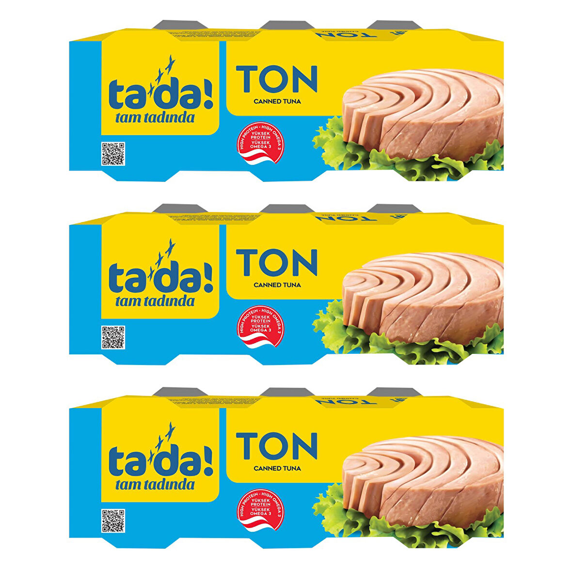 Tada Ayçiçek Yağlı Ton Balığı 3x75 Gr x 3 Adet