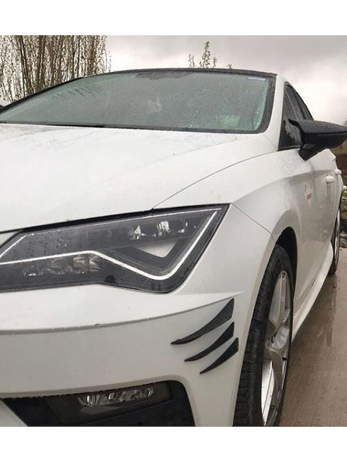 Renault Talisman tampon uyumlu 6lı aksesuar - siyah spor görünüm