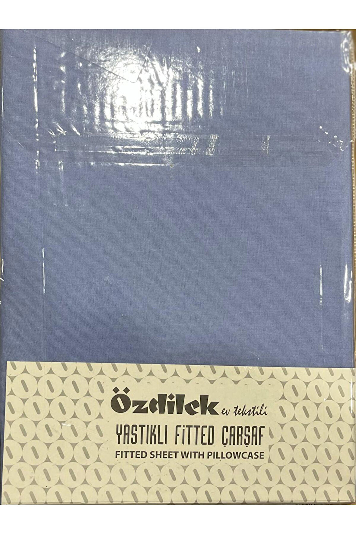 Özdilek Colurist Lastikli Fitted Çift Kişilik Çarşaf Takımı 180 x 200 +30 Cm ( 30 Cm Yükseklik ) Gök Mavisi