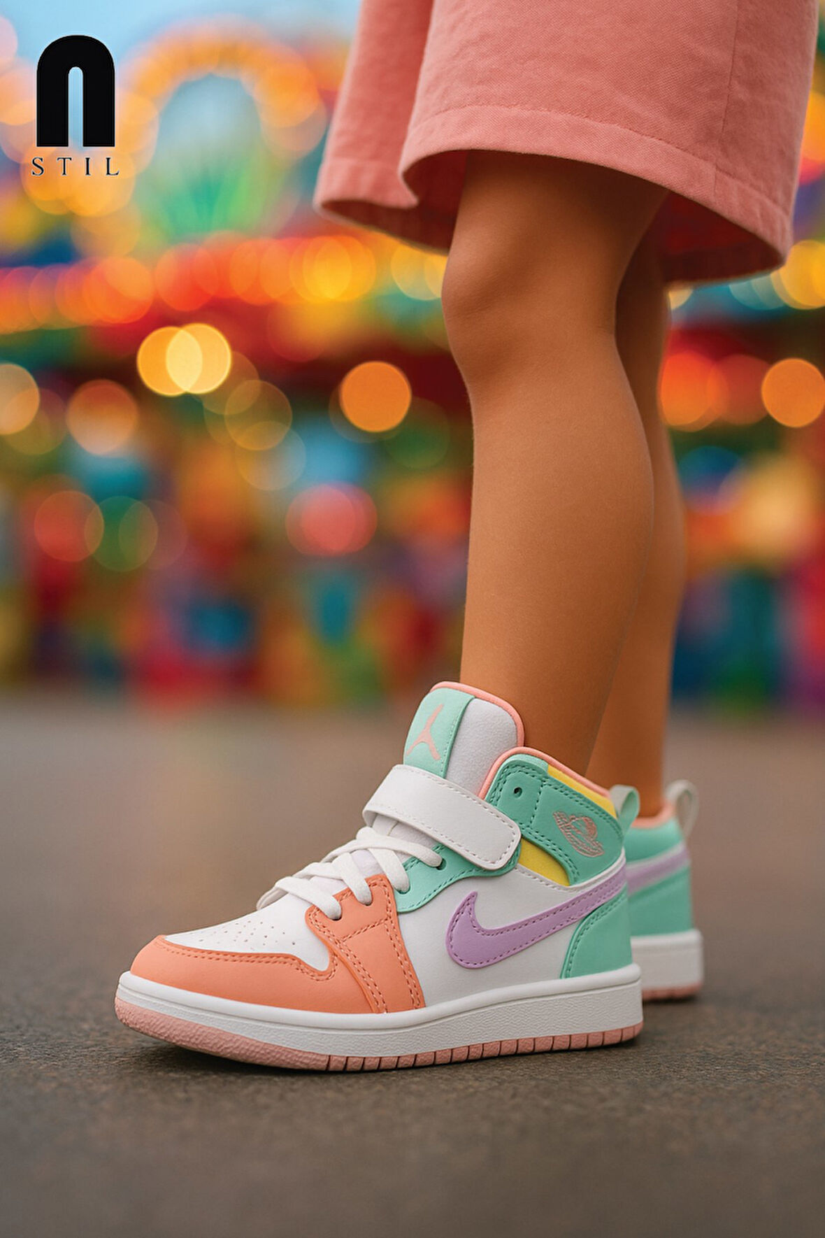 Günlük Unisex Sneaker Bağcıklı Hafif Yumuşak Kaymaz Taban Bilekli Basketbol Ayakkabı 8070