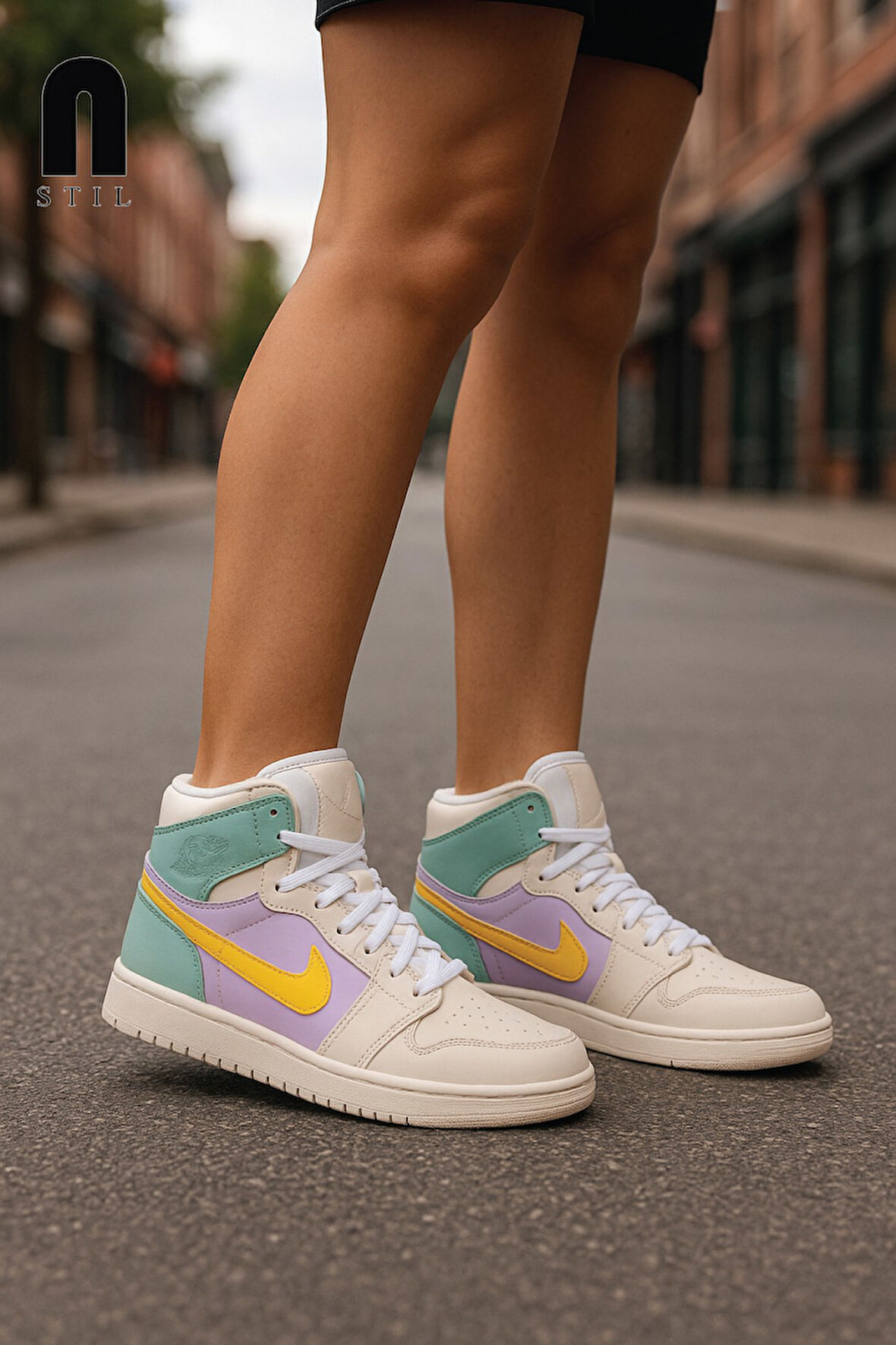 Günlük Unisex Sneaker Bağcıklı Hafif Yumuşak Kaymaz Taban Bilekli Basketbol Ayakkabı 8070