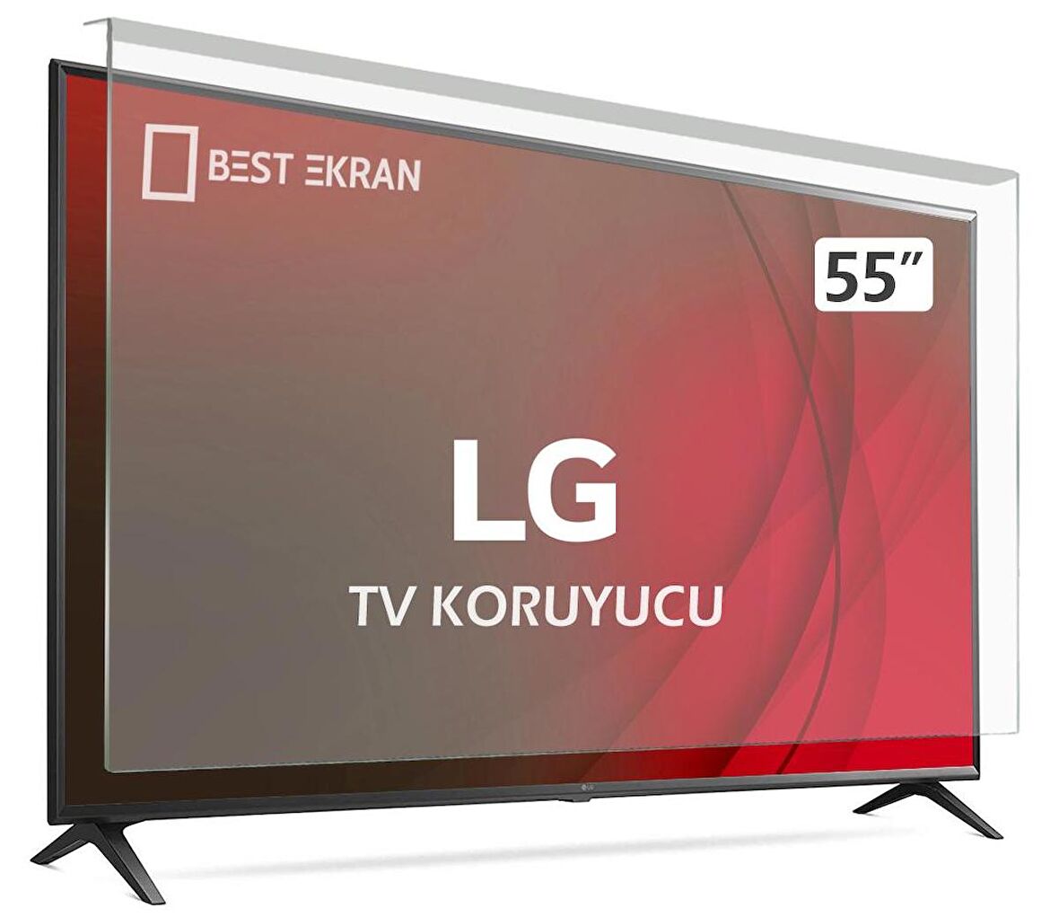 LG 55UQ75006LF TV EKRAN KORUYUCU - Lg 55" inç 139 cm Tv Ekran Koruyucu Kırılmaz Paneli