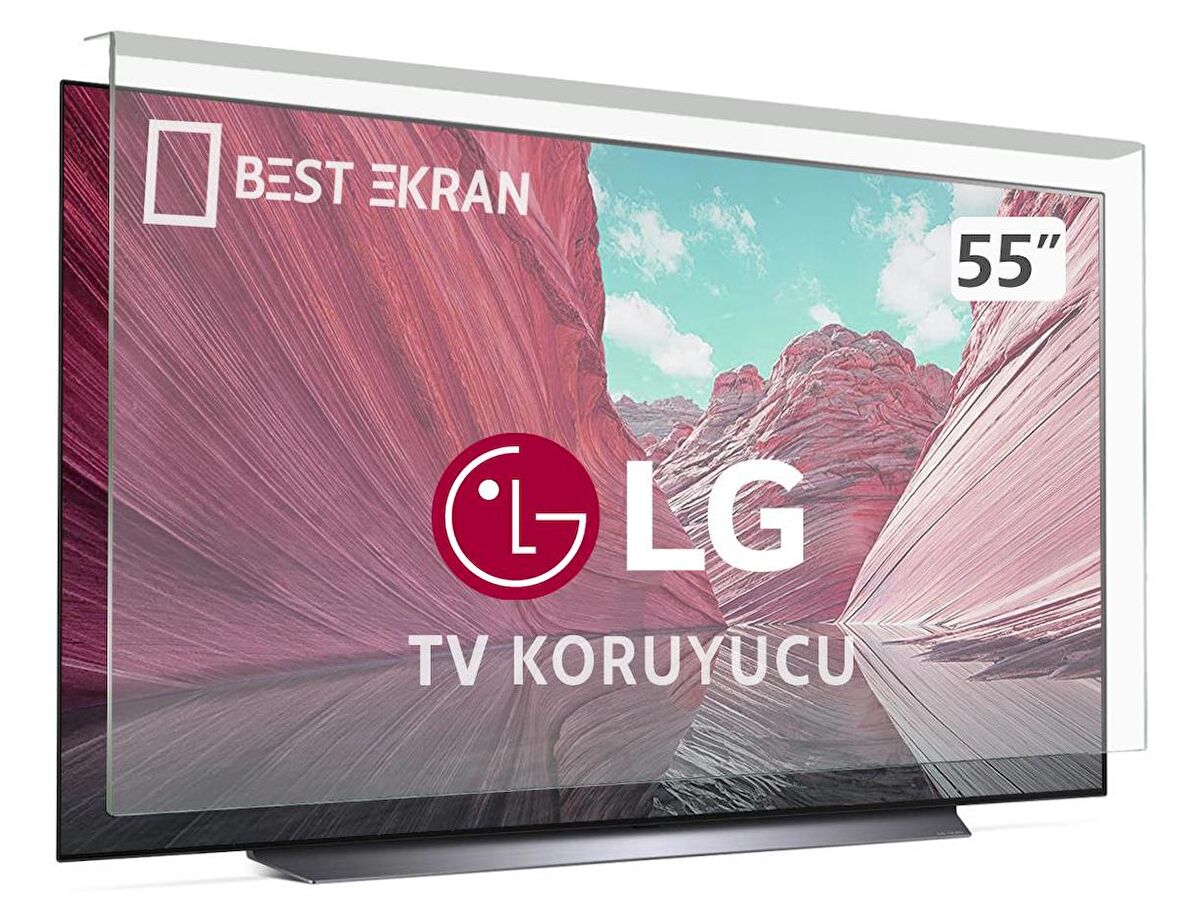 LG OLED55C24LA TV EKRAN KORUYUCU - Lg 55" inç 138 cm 140 Ekran Koruyucu
