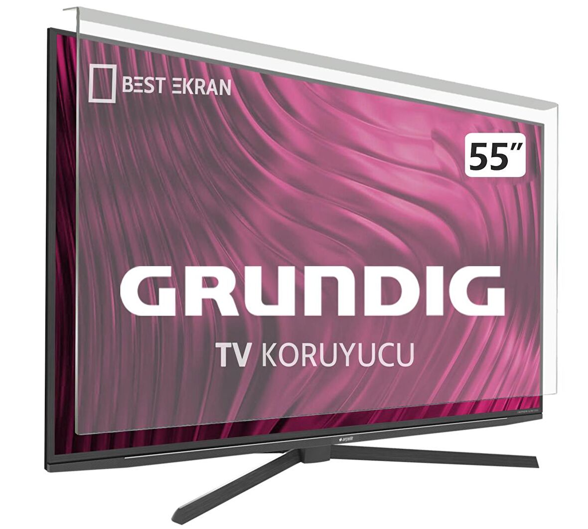 Grundig 55 GGU 9760 A TV EKRAN KORUYUCU - Grundig 55" inç Tv Ekran Koruyucu 55GGU9760A