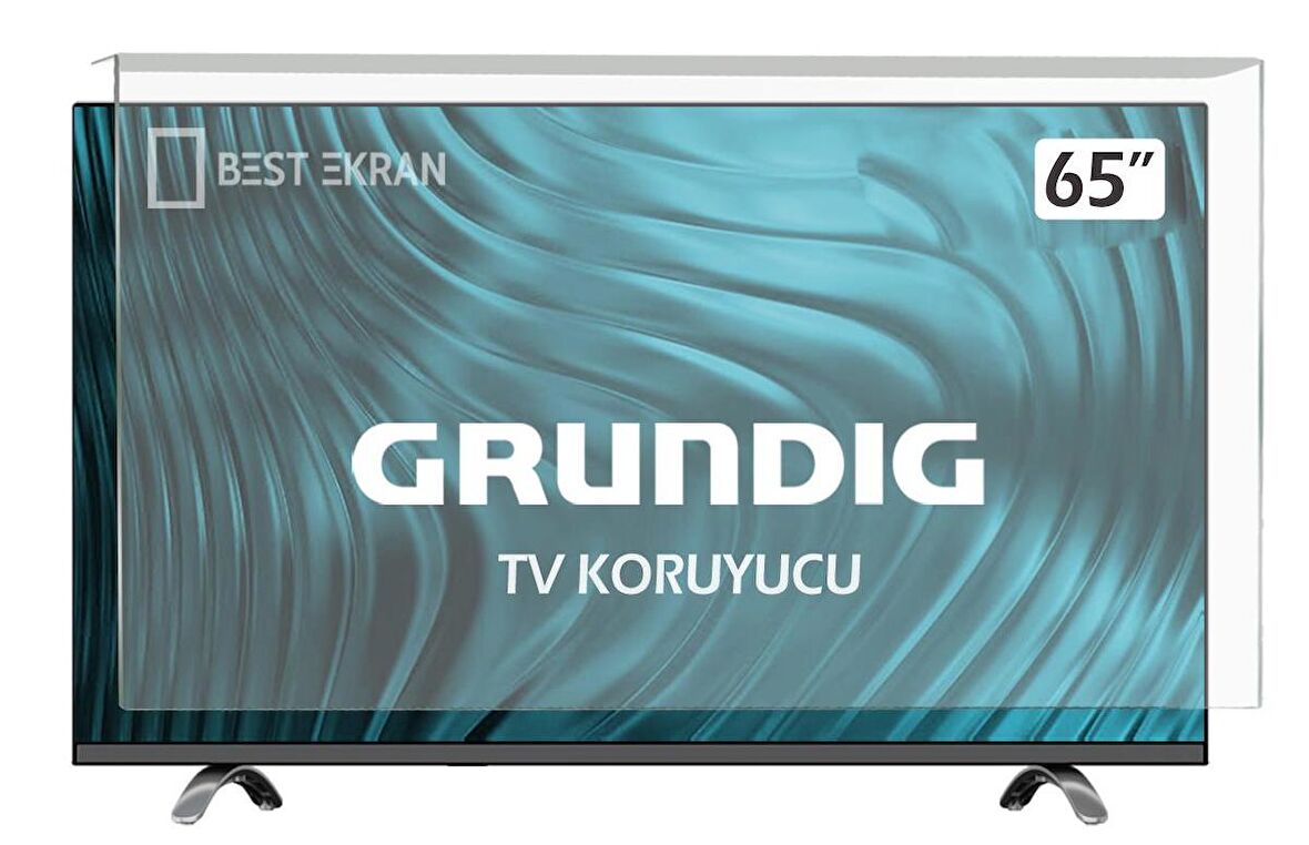 Grundig 65 GGU 7900 B Tv Ekran Koruyucu - Grundig 65" inç Tv Ekran Koruyucu Şeffaf Paneli 65GGU7900B