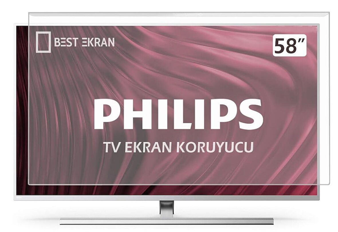 Philips 58PUS8506 TV EKRAN KORUYUCU - Philips 58" inç 146 cm Ekran Koruyucu