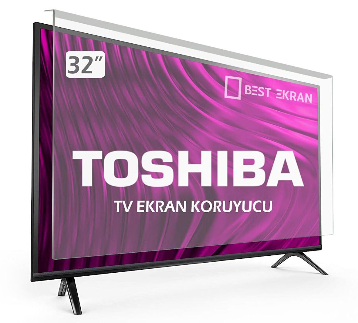 Toshiba 32W3733DG Tv Ekran Koruyucu - TOSHIBA 32" inç Tv Ekran Koruyucu Paneli